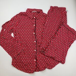 Victoria's Secret Pink Penguin Print Pajama Set